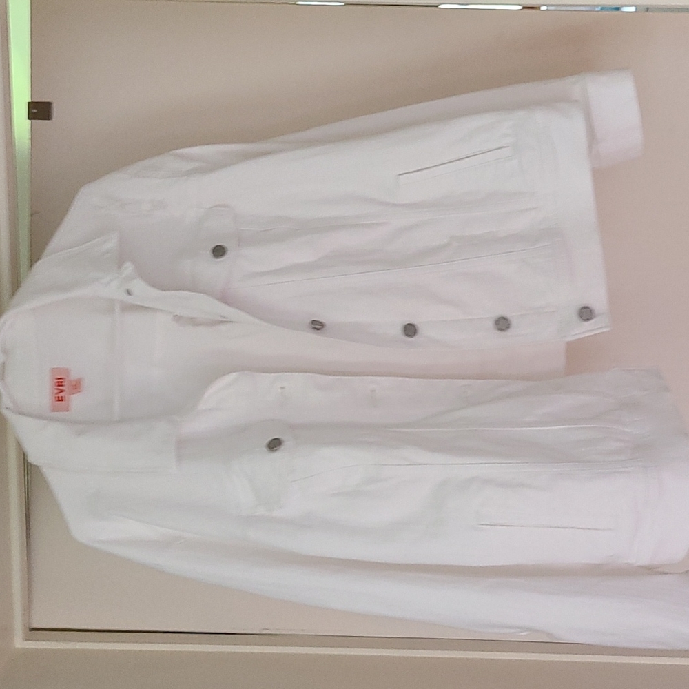 White denim jacket